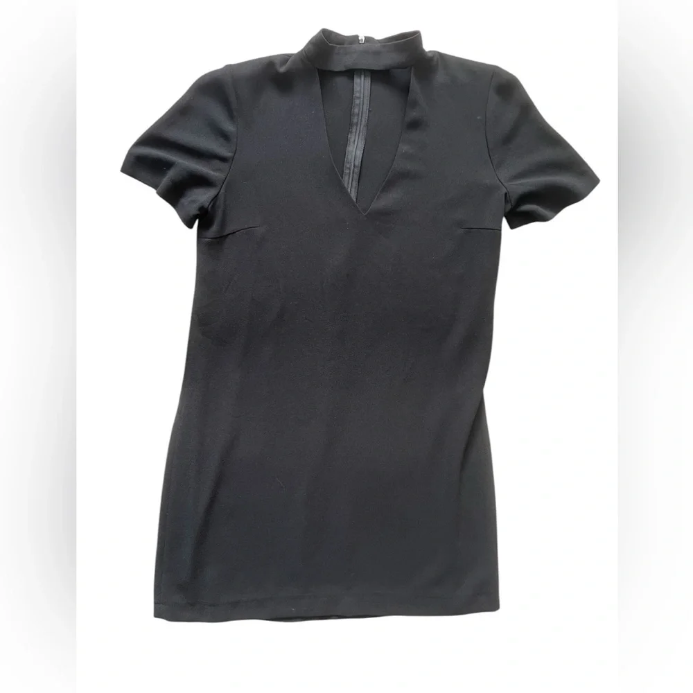 Zara Women Short Sleeve Keyhole Dress Size | XS